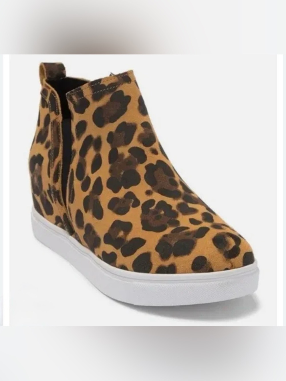 Blondo Waterproof Leopard-Print Slip-On Wedge Sneakers